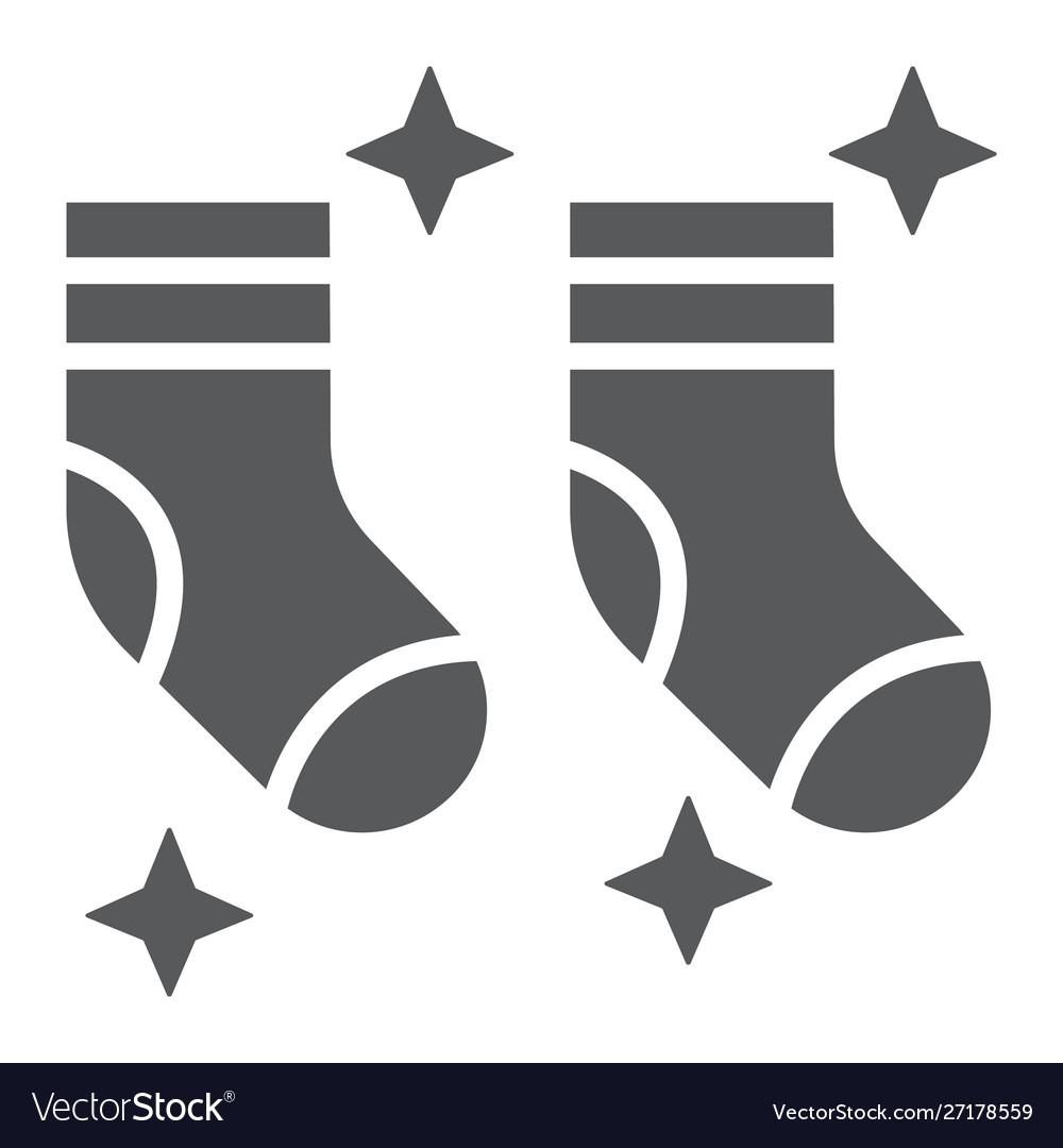 Saubere Socken Glyph Icon Wäscherei und Kleiderschrank ordentlich