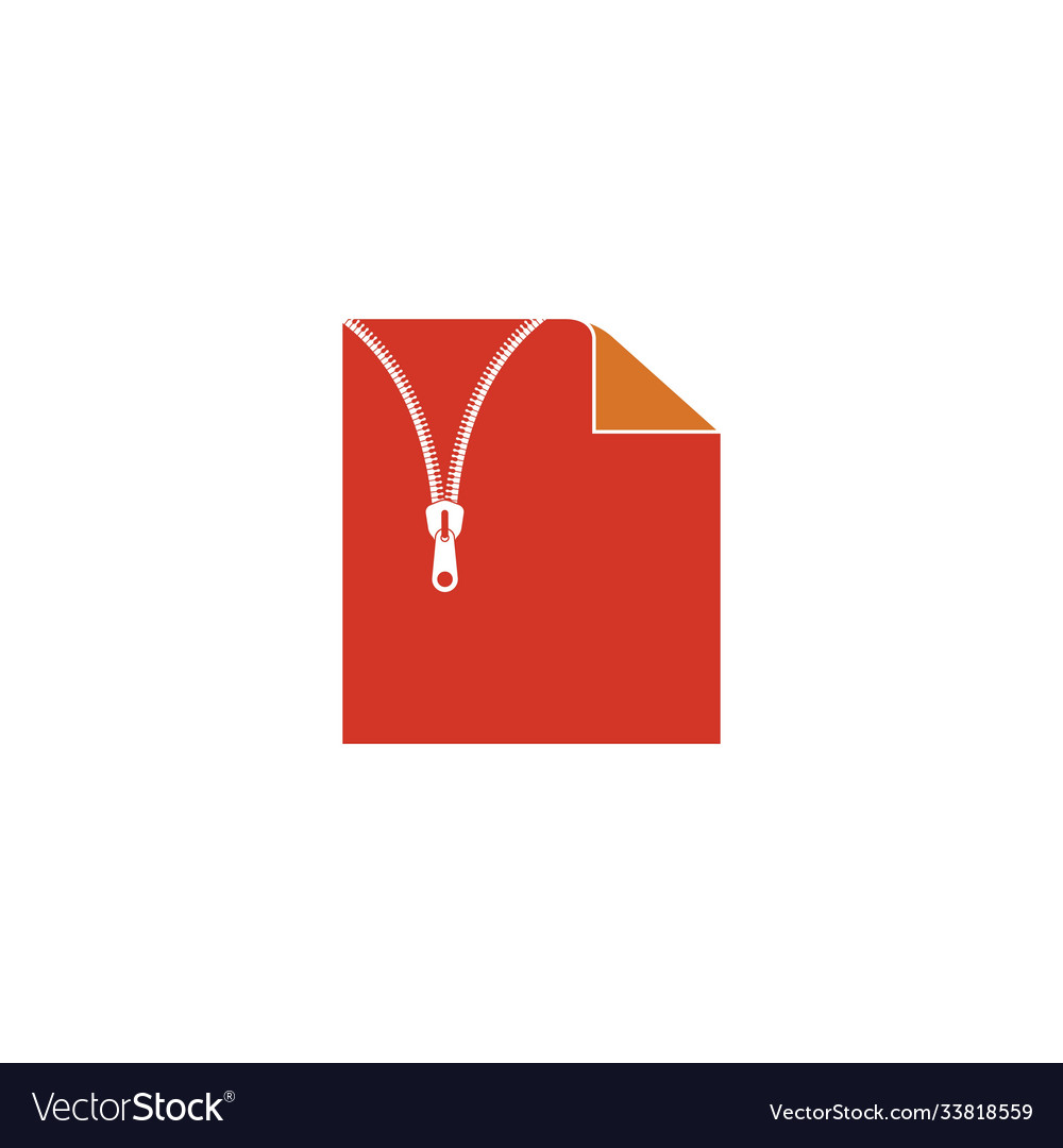 Document zip file icon design