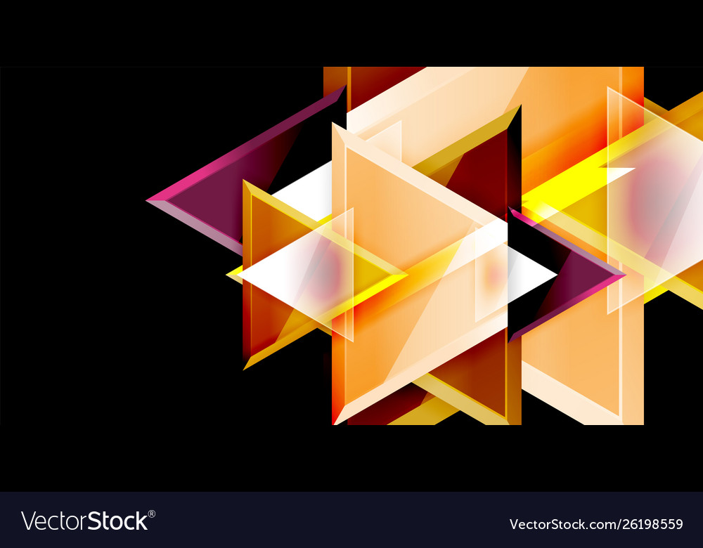 Dynamic triangle composition abstract background