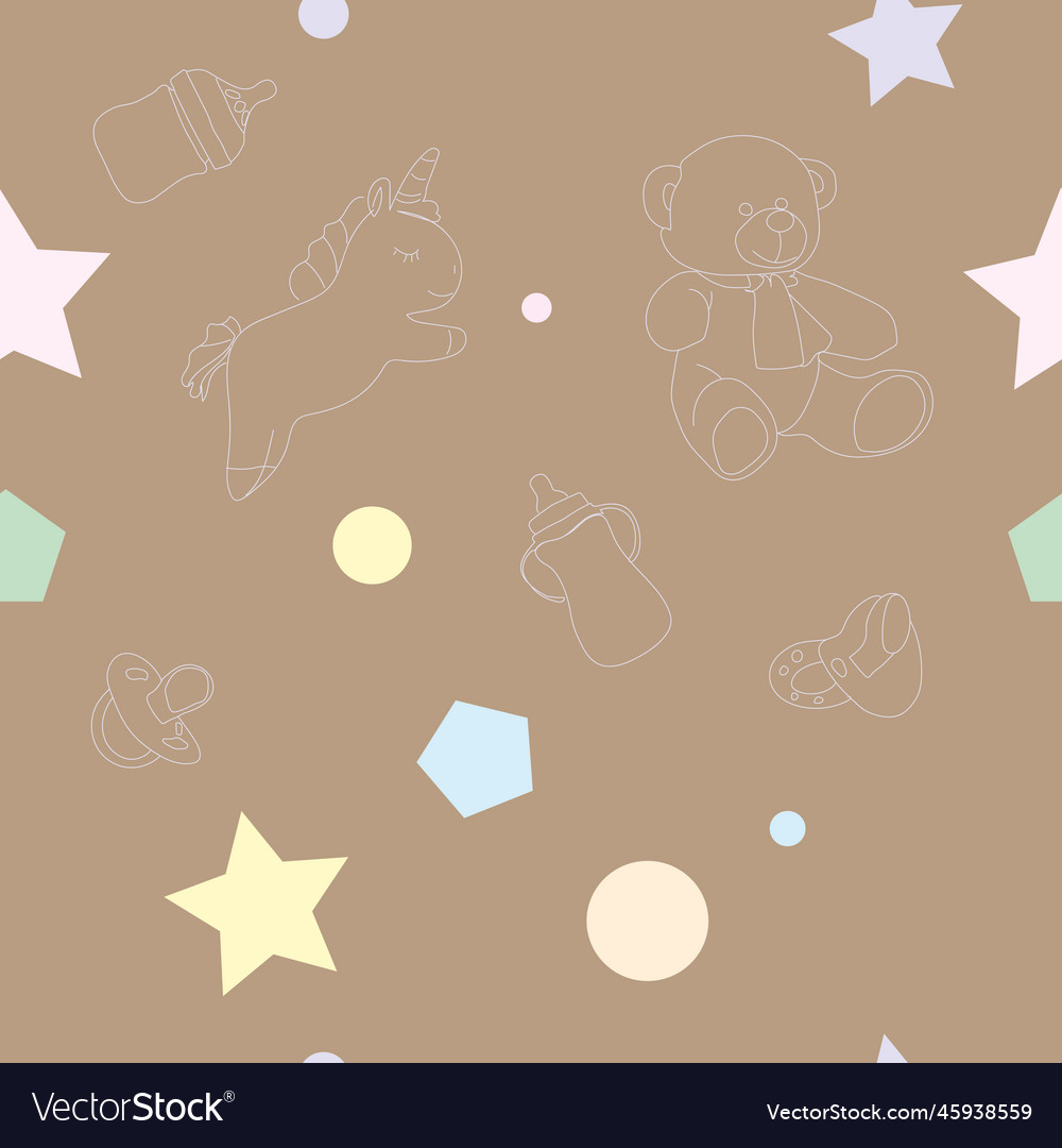 Pattern with unicorns image