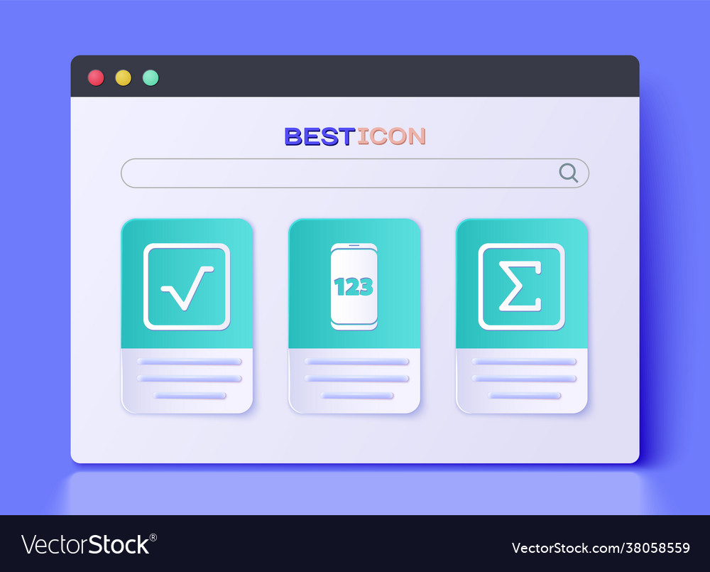 Set mobile calculator interface square root Vector Image Set mobile calculator interface square root
