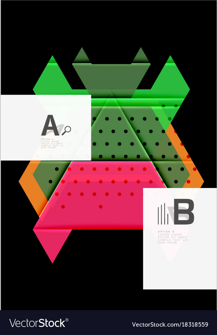 Triangles and geometric shapes abstract background