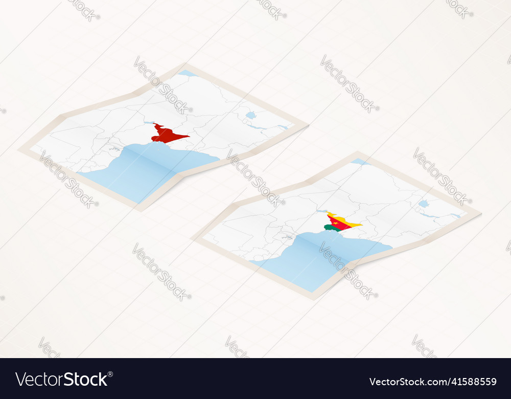 Two versions of a folded map cameroon