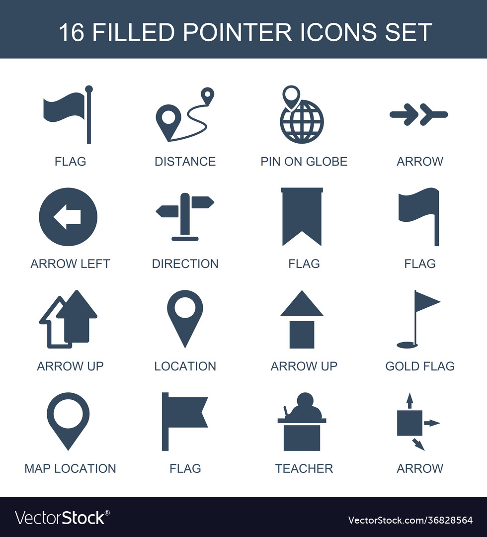 16 pointer icons