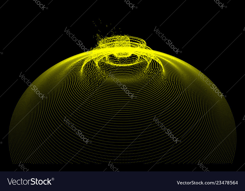 Background with explosion abstract 3d grid