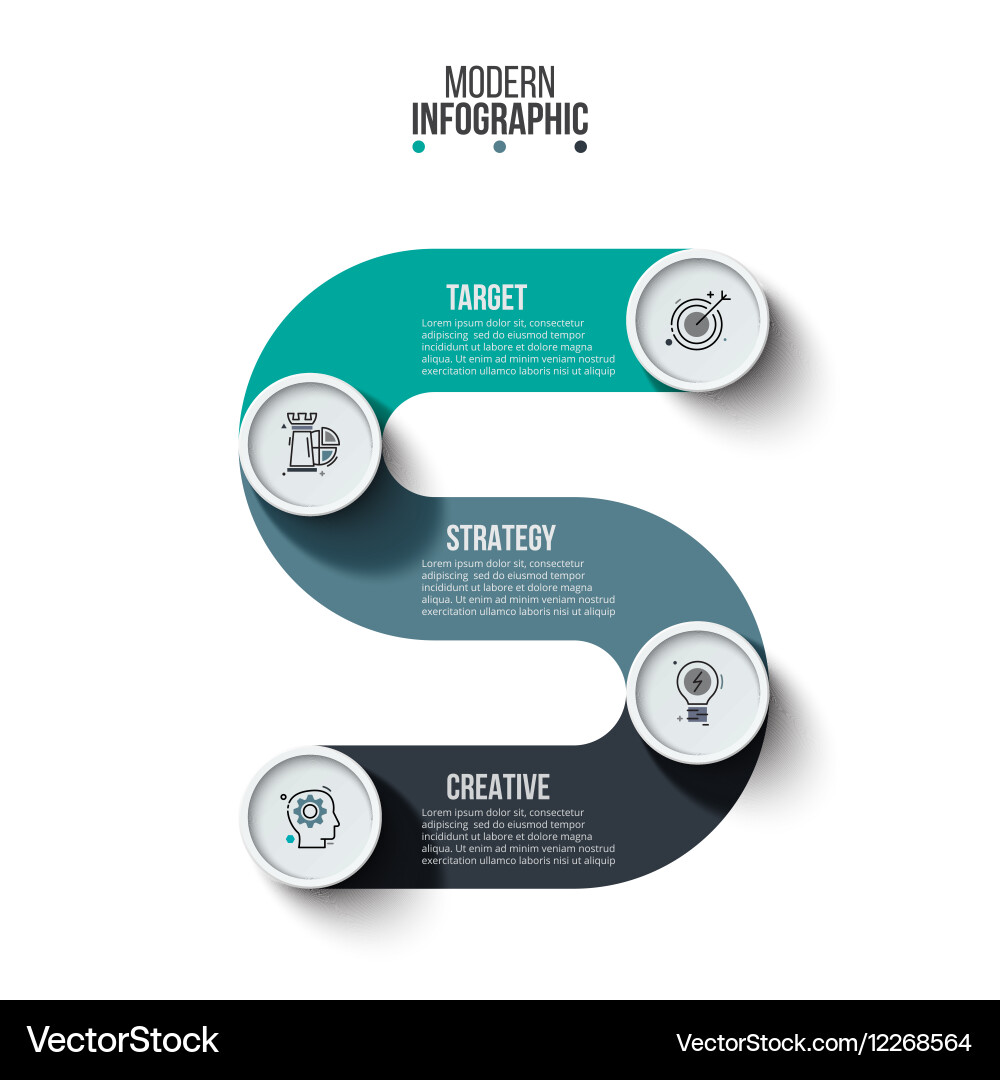 Business data visualization Royalty Free Vector Image