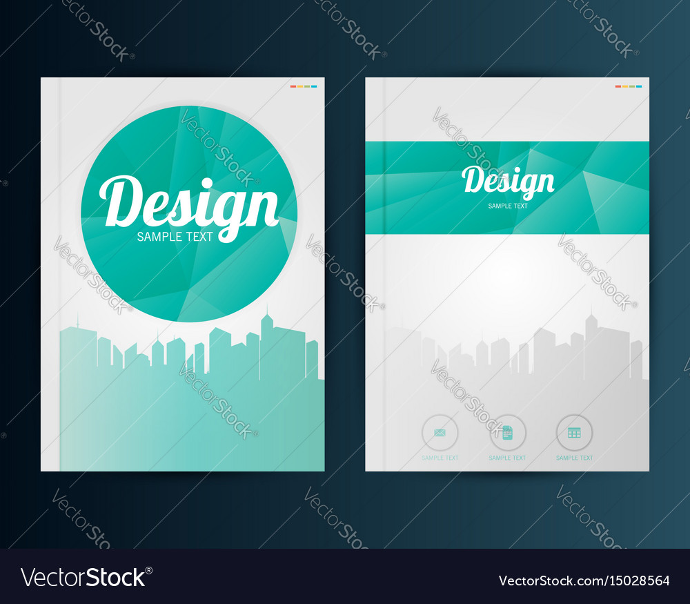 business template for flyer banner placard vector image placard template
