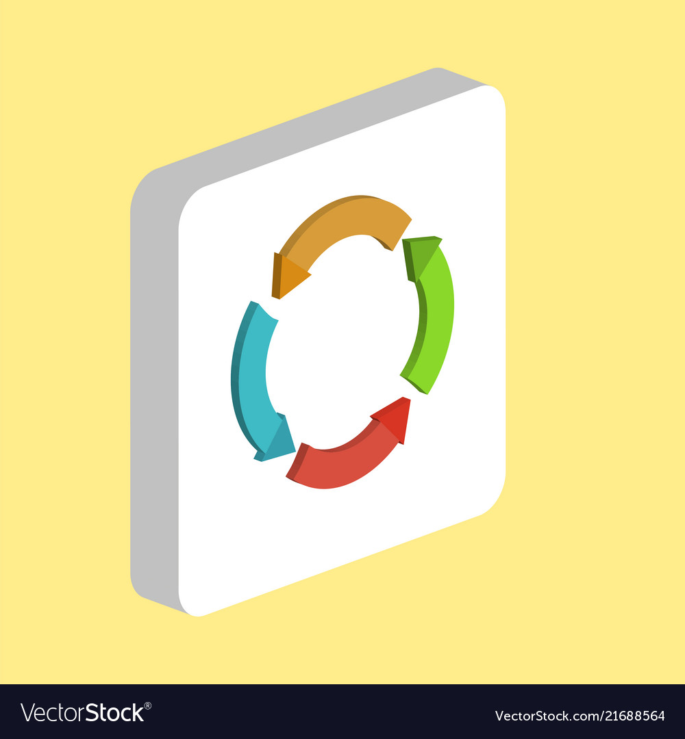 Circular Arrows Icon - Modern