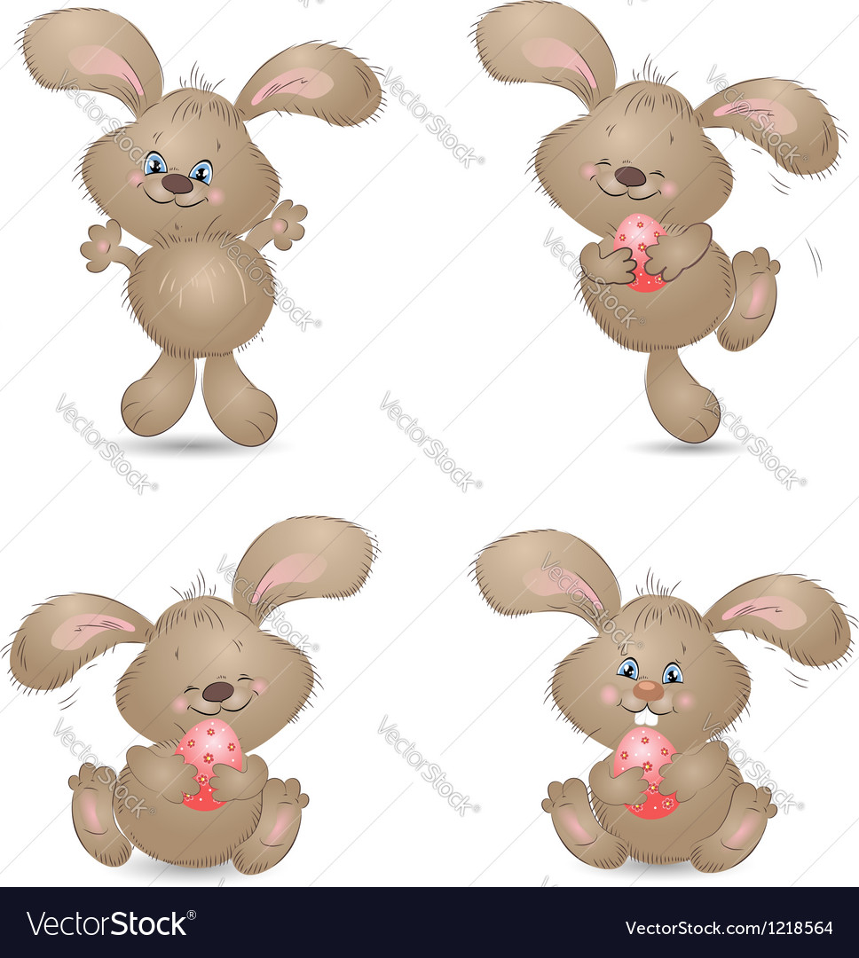 Cute Cartoon Rabbit Set