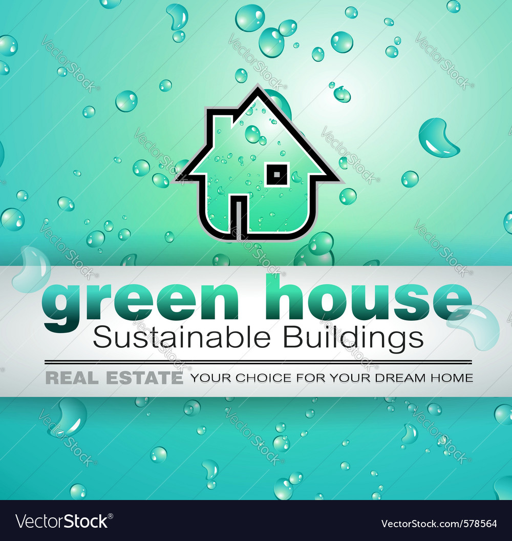 Green house Royalty Free Vector Image - VectorStock