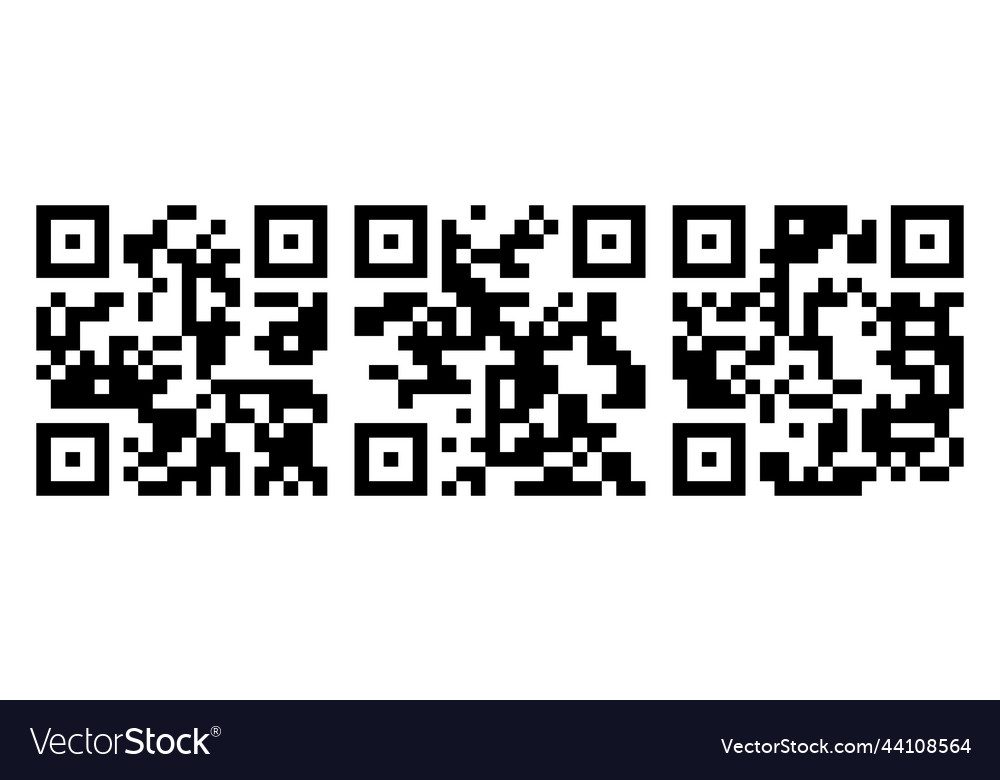 Qr code vector image Qr code