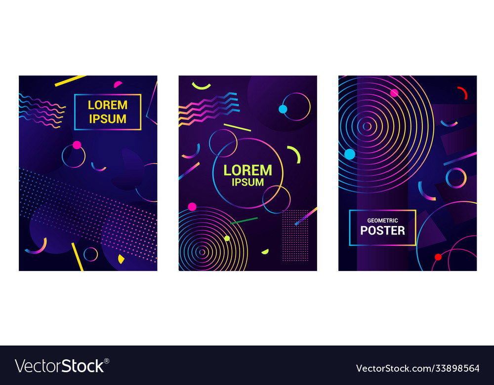 Set abstract background in modern futuristic style