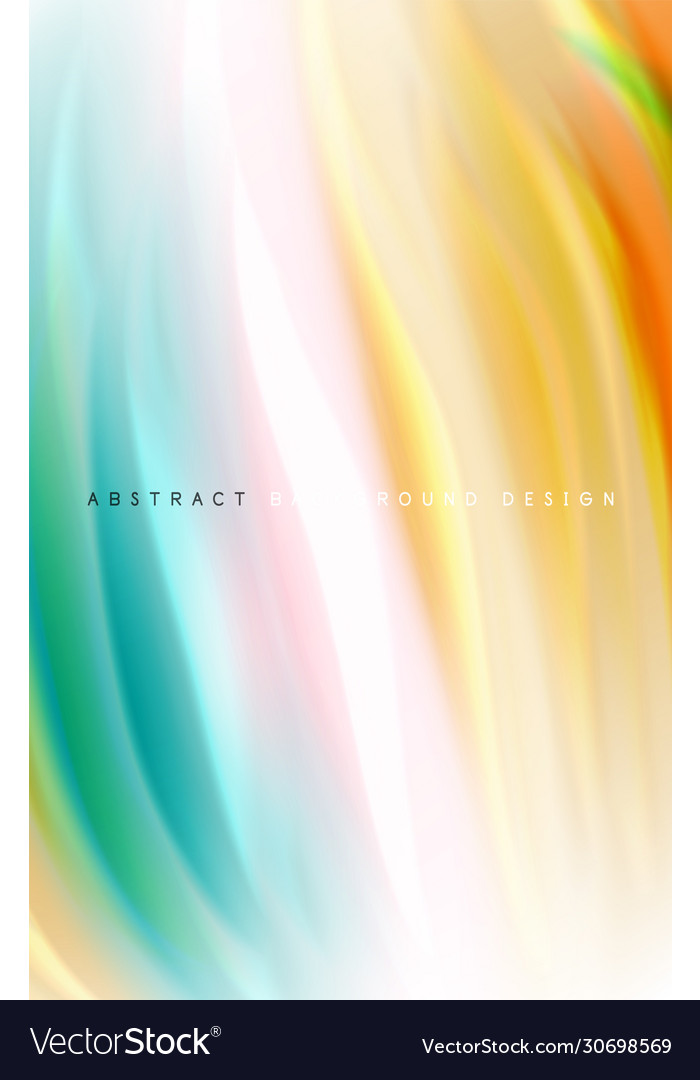 Abstract background - fluid color gradient waves Vector Image Abstract background - fluid color gradient waves