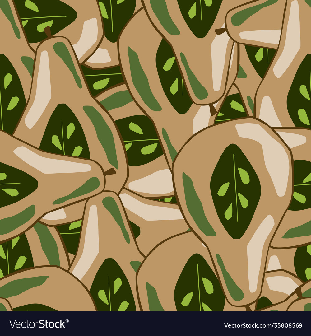 Abstract random seamless pattern with pear half vector image Abstract random seamless pattern with pear half