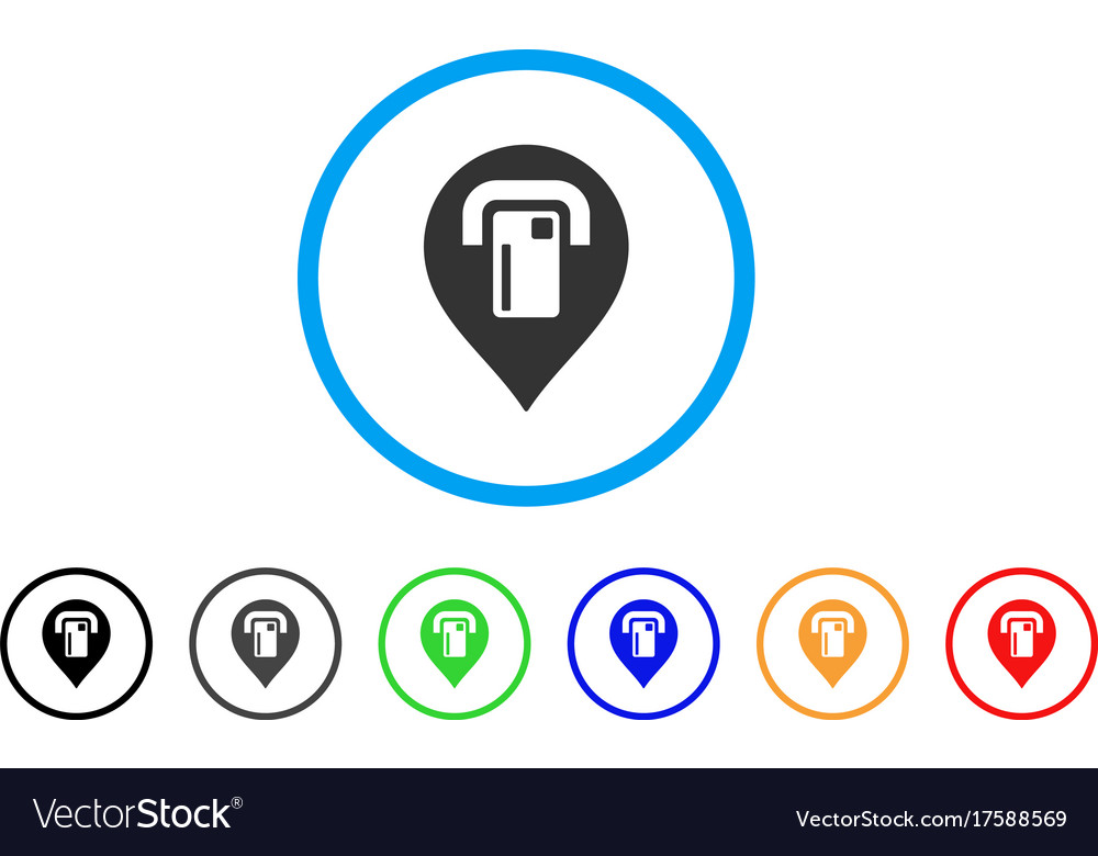 Atm map pointer rounded icon