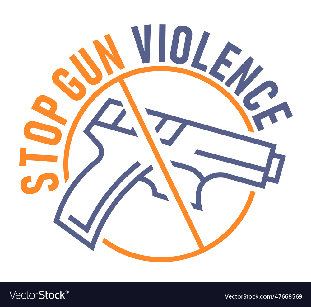 Availability of weapons and shooting in public Vector Image Availability of weapons and shooting in public