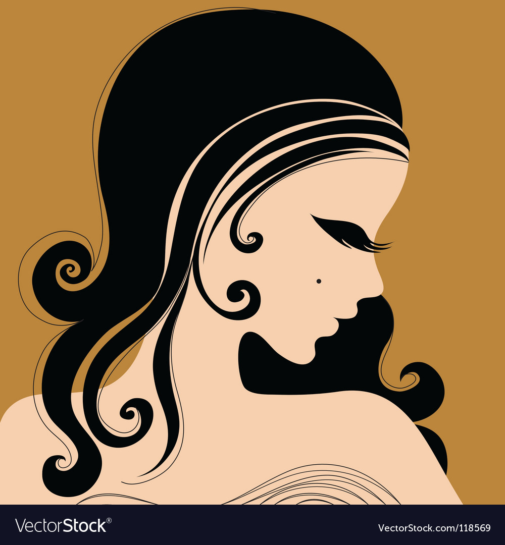 Glamour girl Royalty Free Vector Image - VectorStock