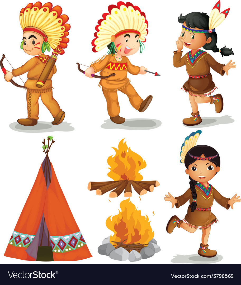 Indians Royalty Free Vector Image - VectorStock