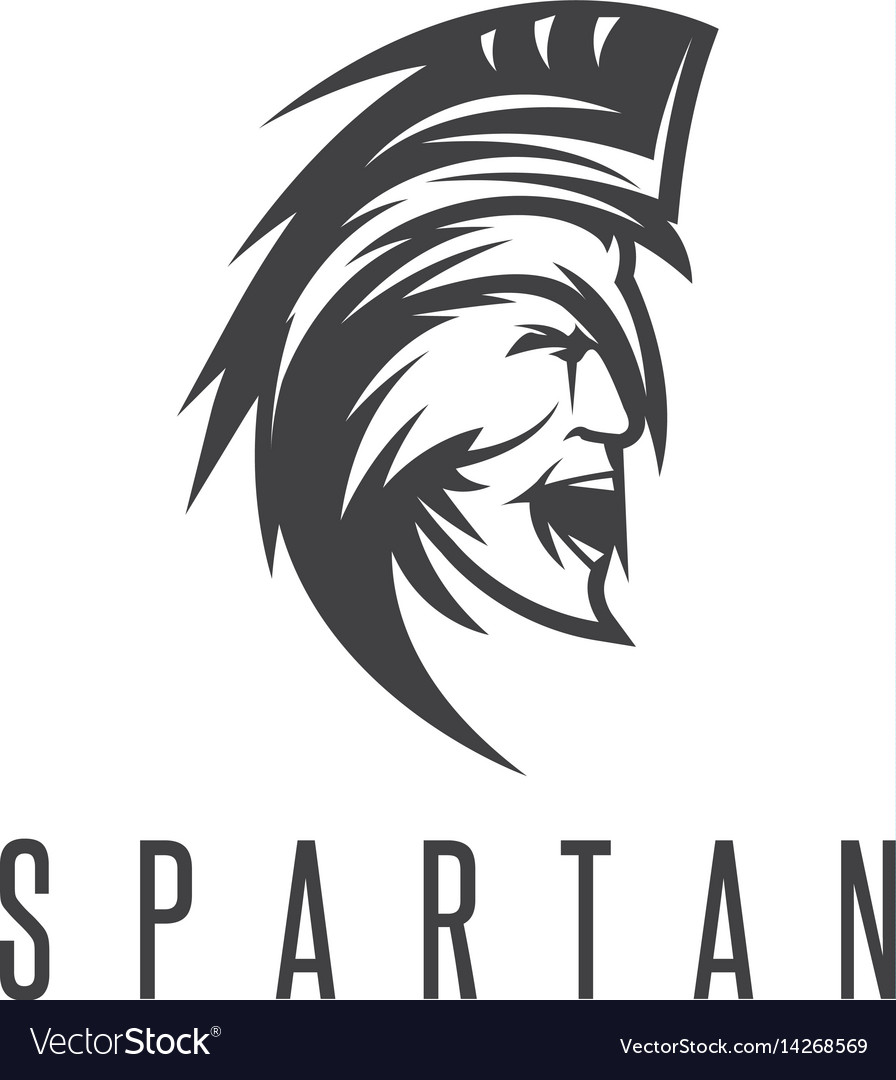 Old vintage antiques spartan warrior design