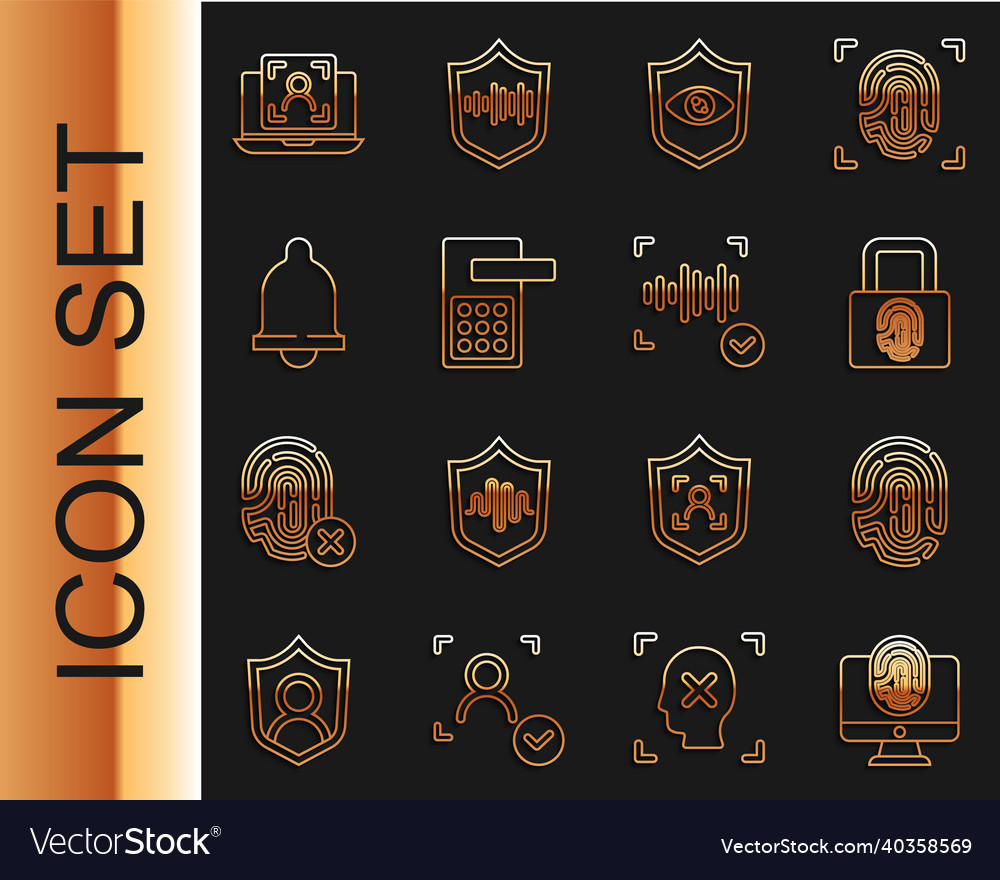 Set line monitor with fingerprint