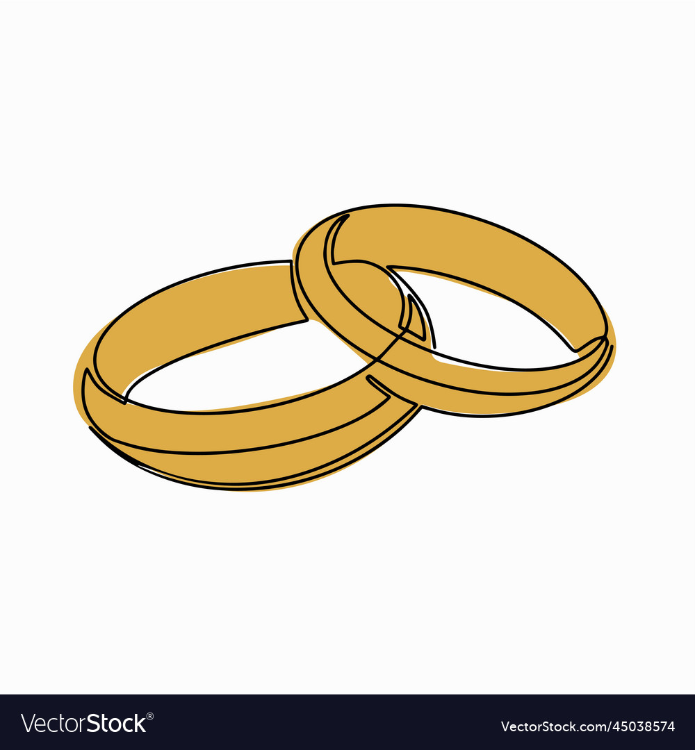 A continuous pattern of two rings an icon Vector Image A continuous pattern of two rings an icon
