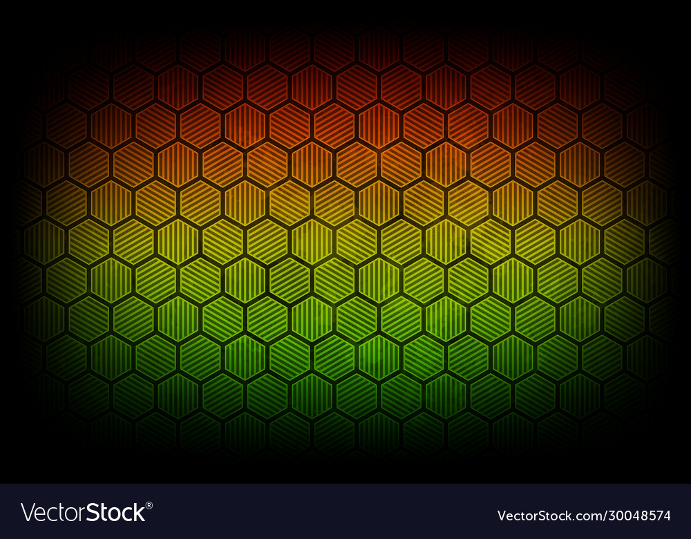 Abstract background with colorful hexagon