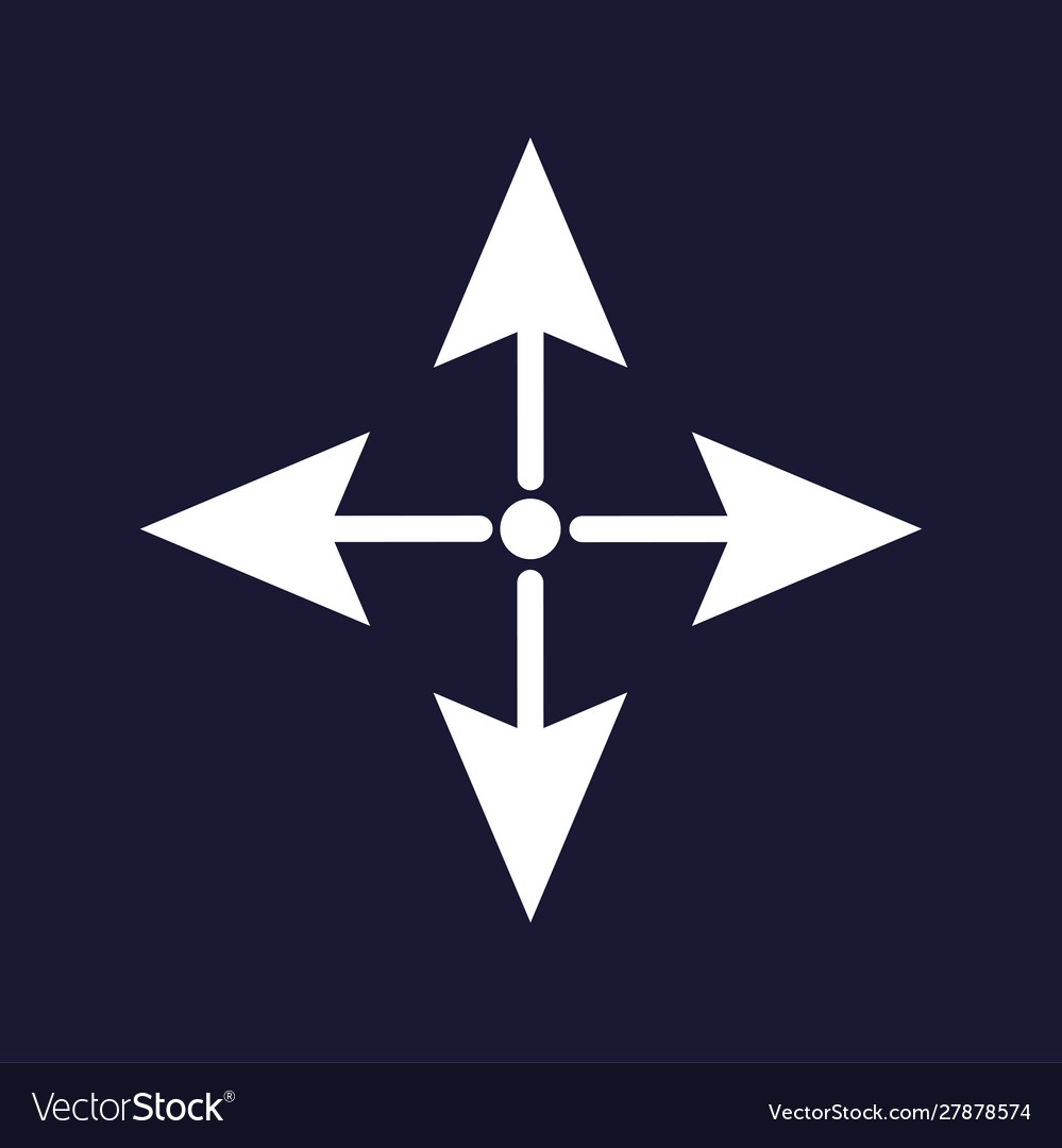 Arrows pointing forward backward right and left