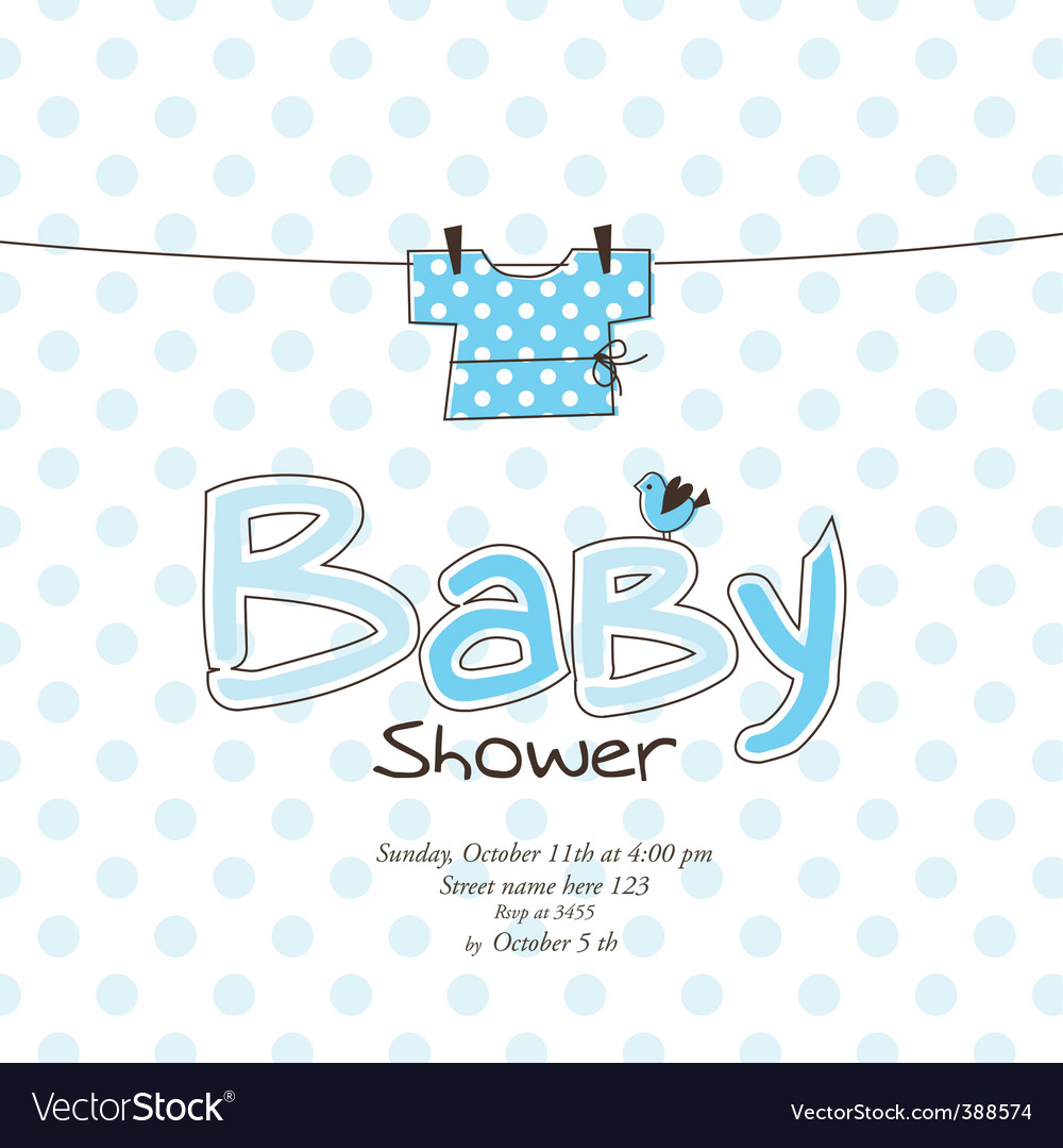 Baby arrival card Royalty Free Vector Image - VectorStock