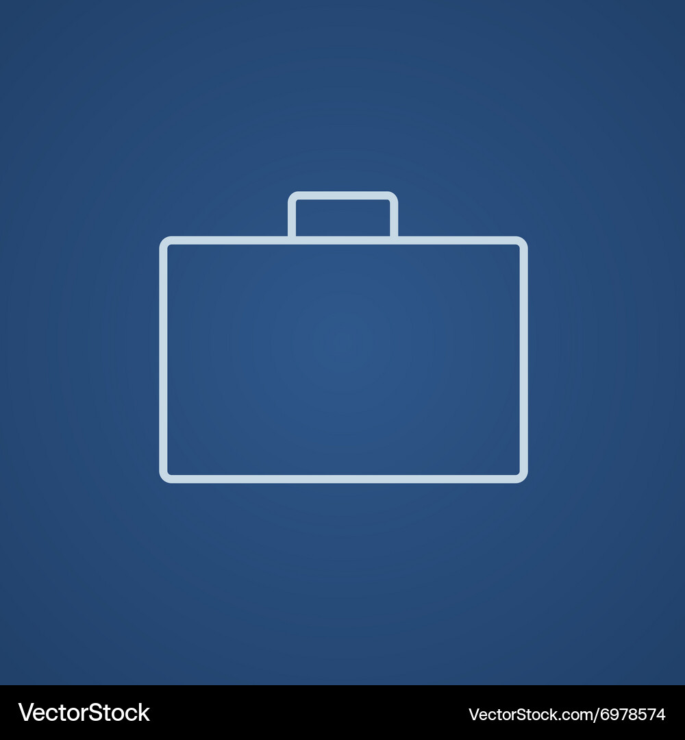 Briefcase line icon Royalty Free Vector Image - VectorStock