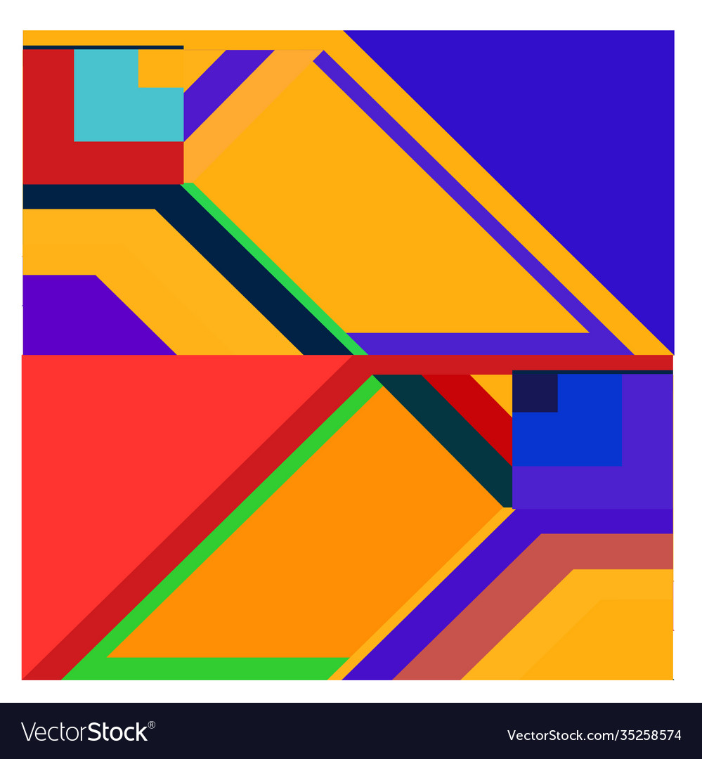 Colorful geometric and curve background pattern