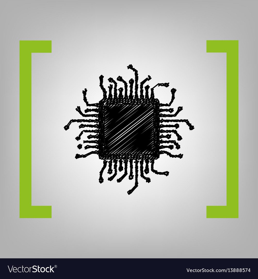 Cpu microprocessor black