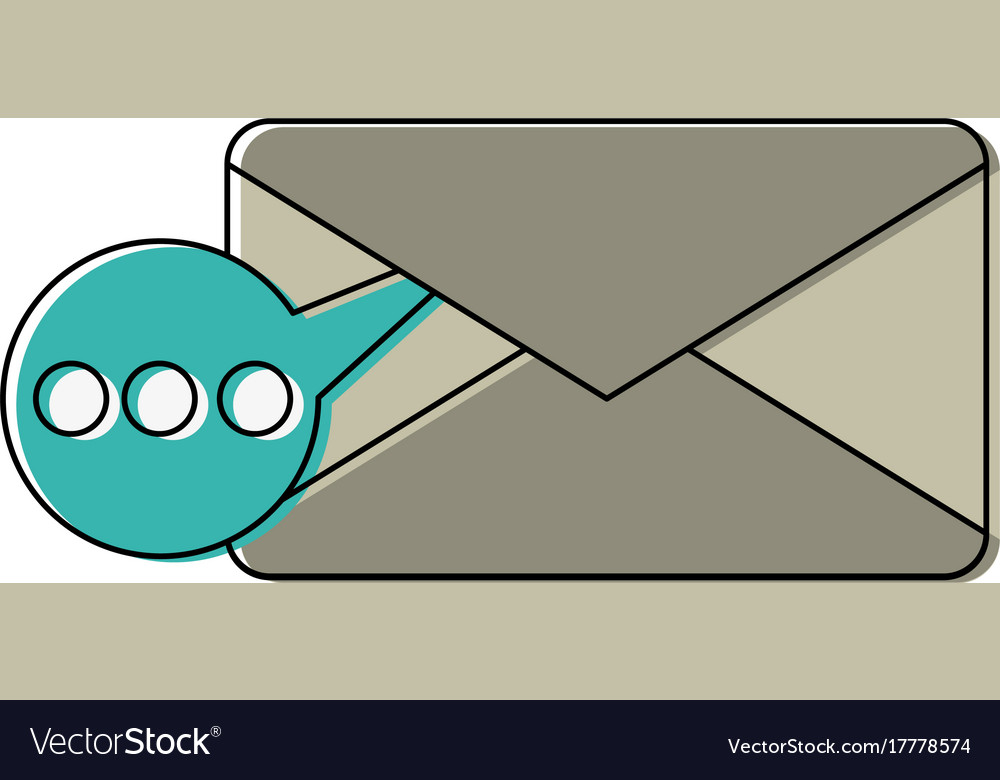 Envelope mobile messaging icon image