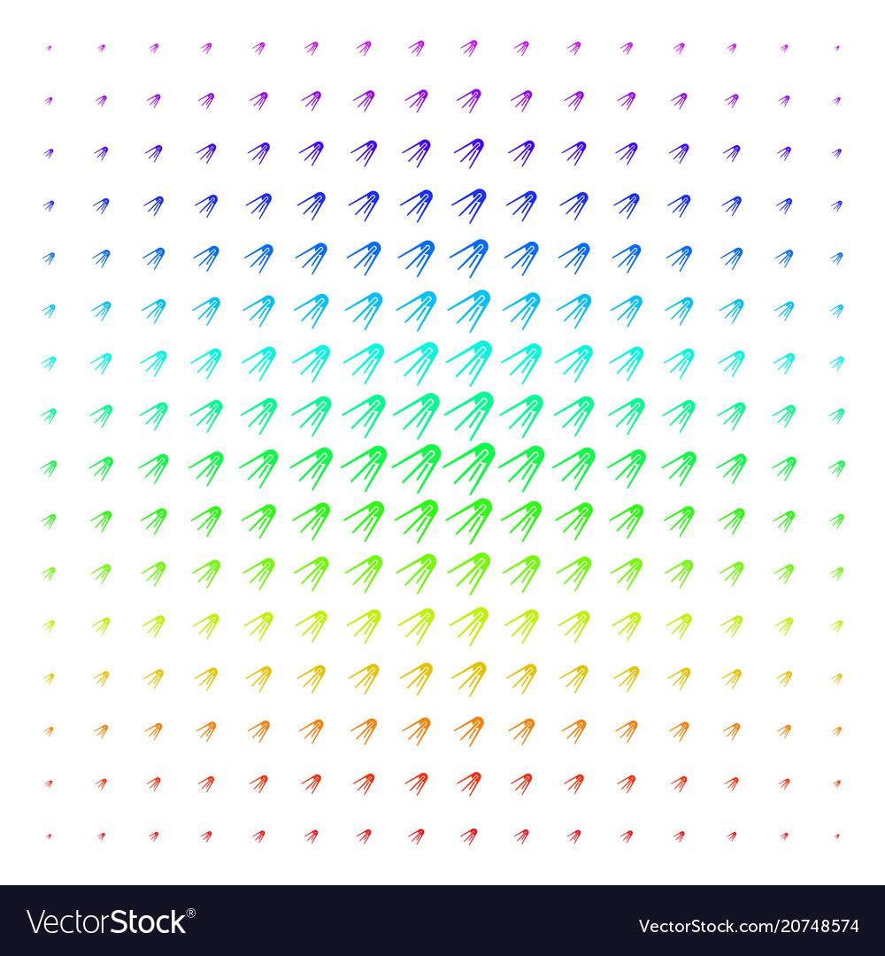 First satellite shape halftone spectrum grid Vector Image First satellite shape halftone spectrum grid