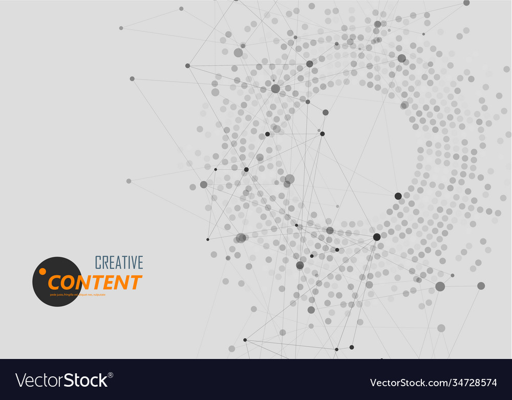 Global network connection world map point vector image Global network connection world map point