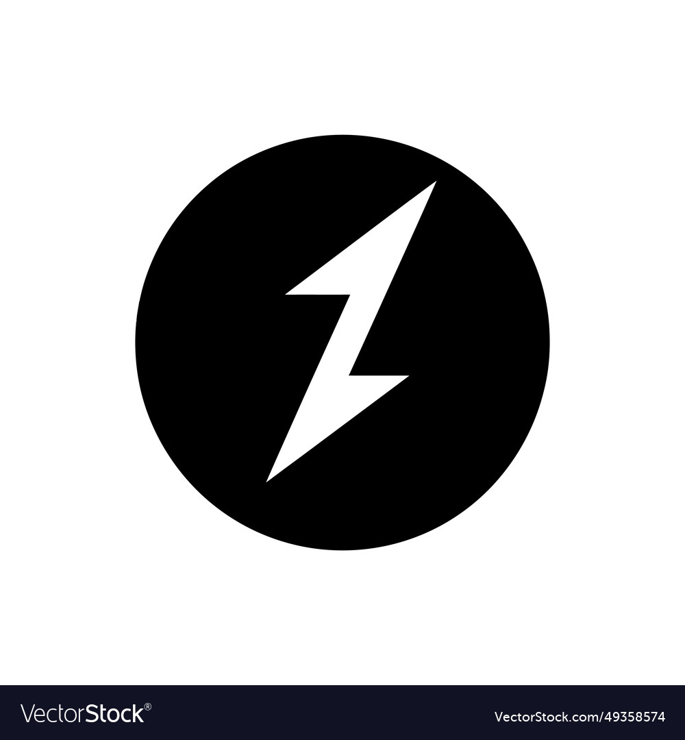 Lightning delay icon simple Royalty Free Vector Image