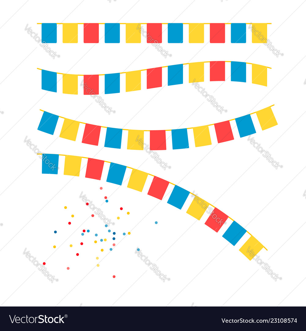 Party background with flags Vector Image Party background with flags