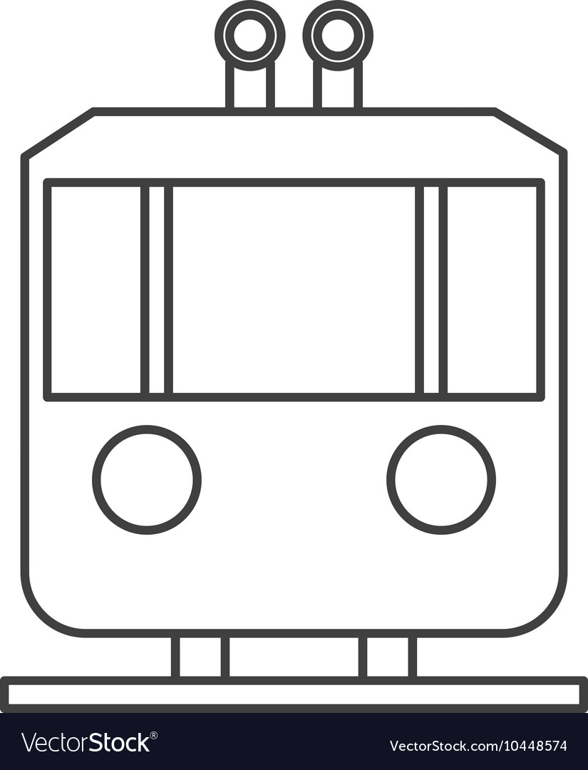 Tramway frontview icon