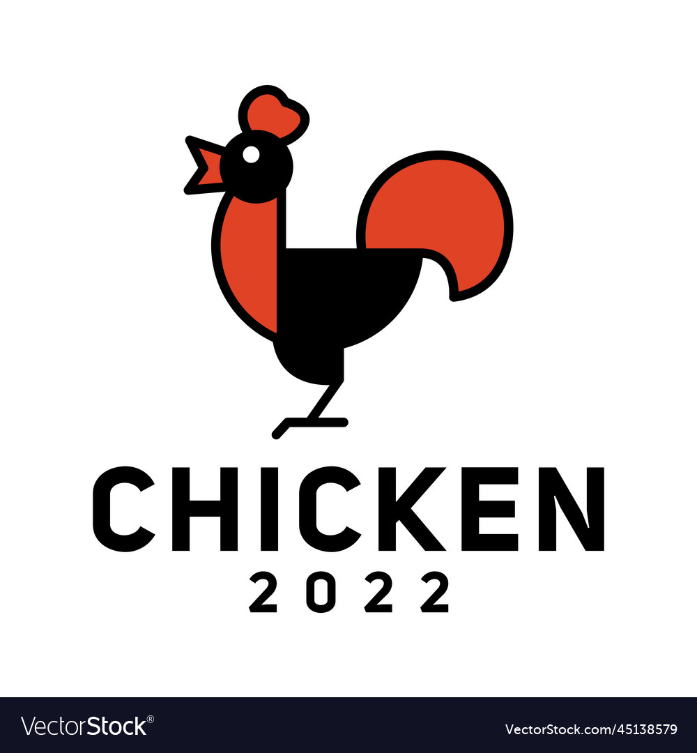 Chicken Logo Design Template Royalty Free Vector Image