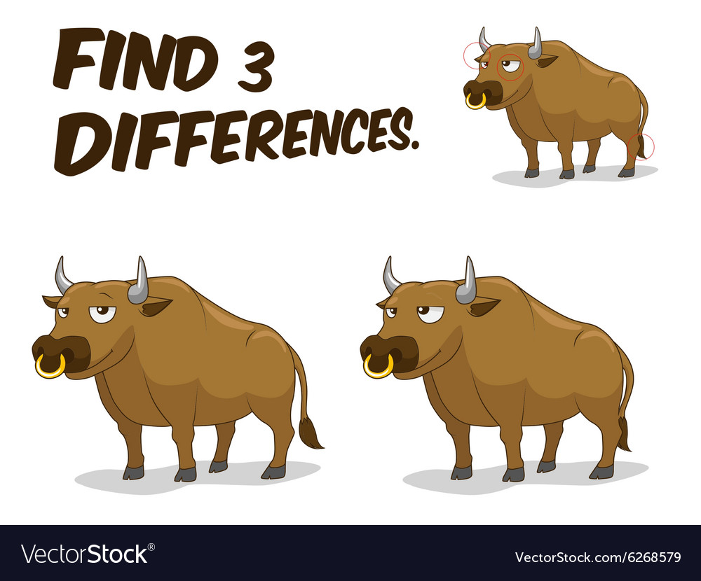 Find differences game bull