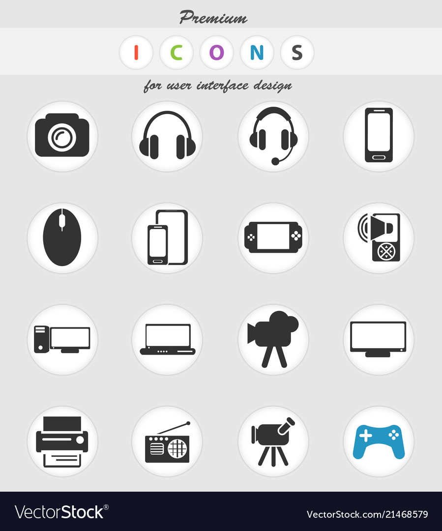 Gadget icon set