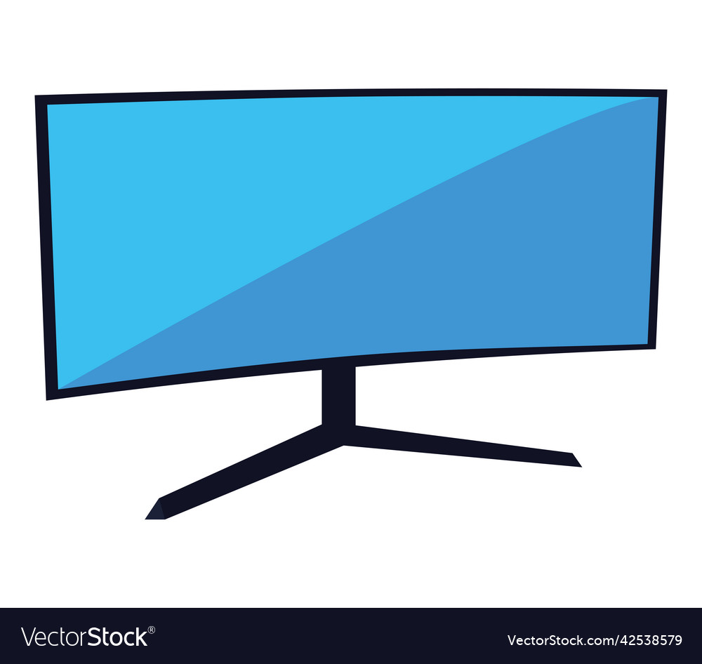 Monitor pc device Royalty Free Vector Image VectorStock