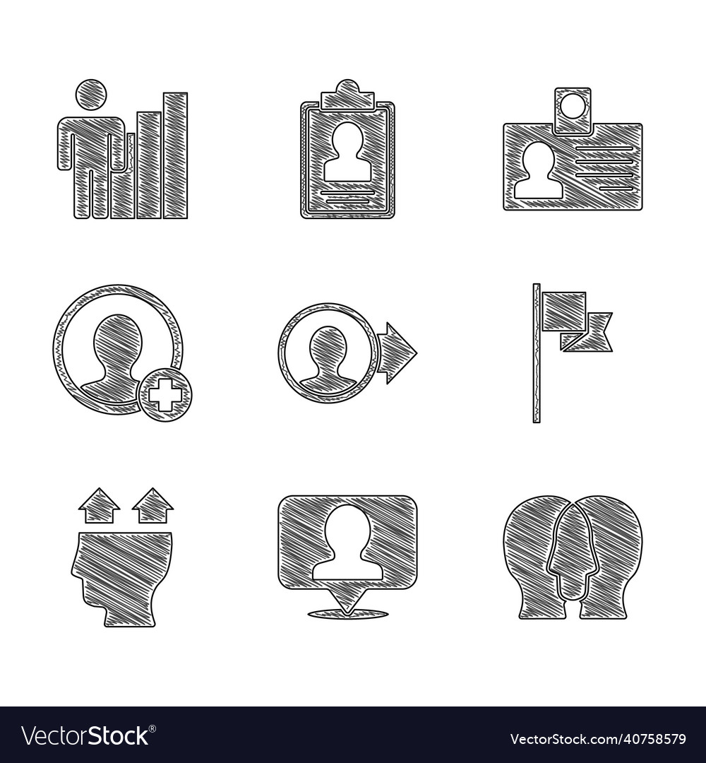 Set create account screen location with person vector image Set create account screen location with person