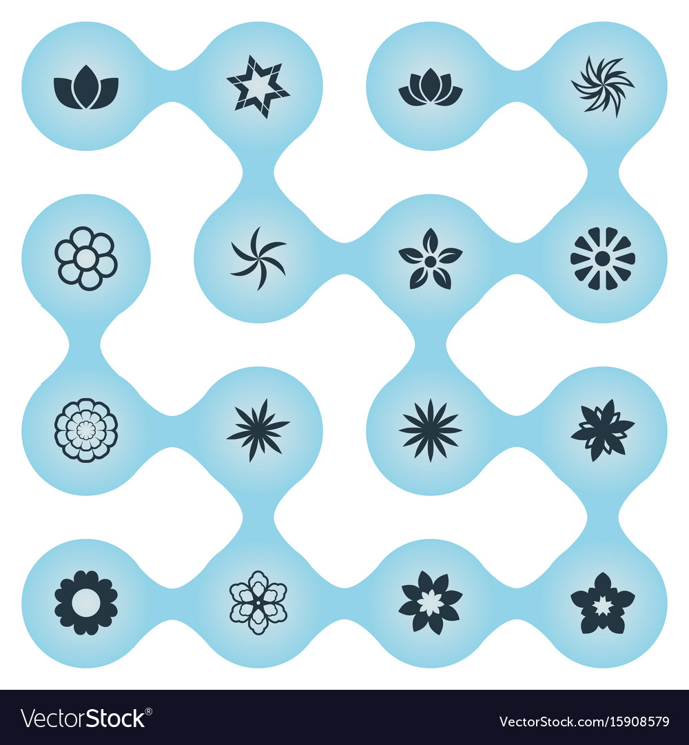 Set of simple icons element