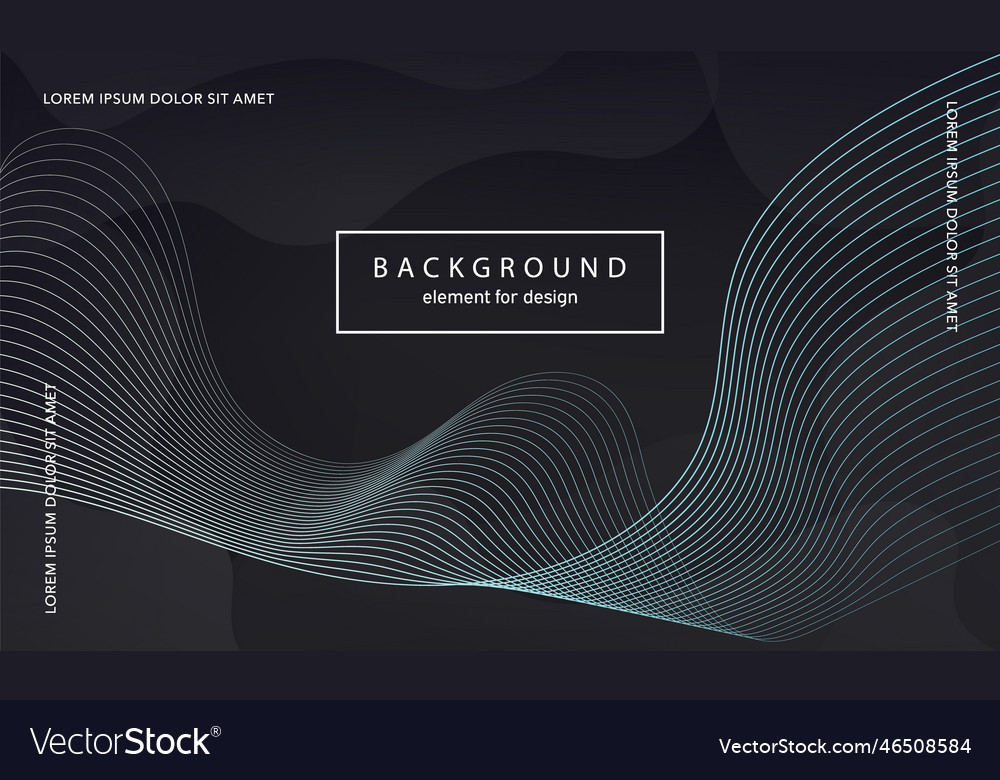 Abstract background wave element for design vector image Abstract background wave element for design