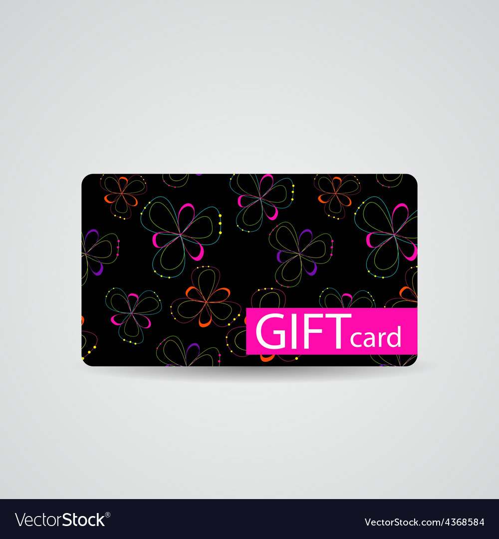 Abstract beautiful gift card design