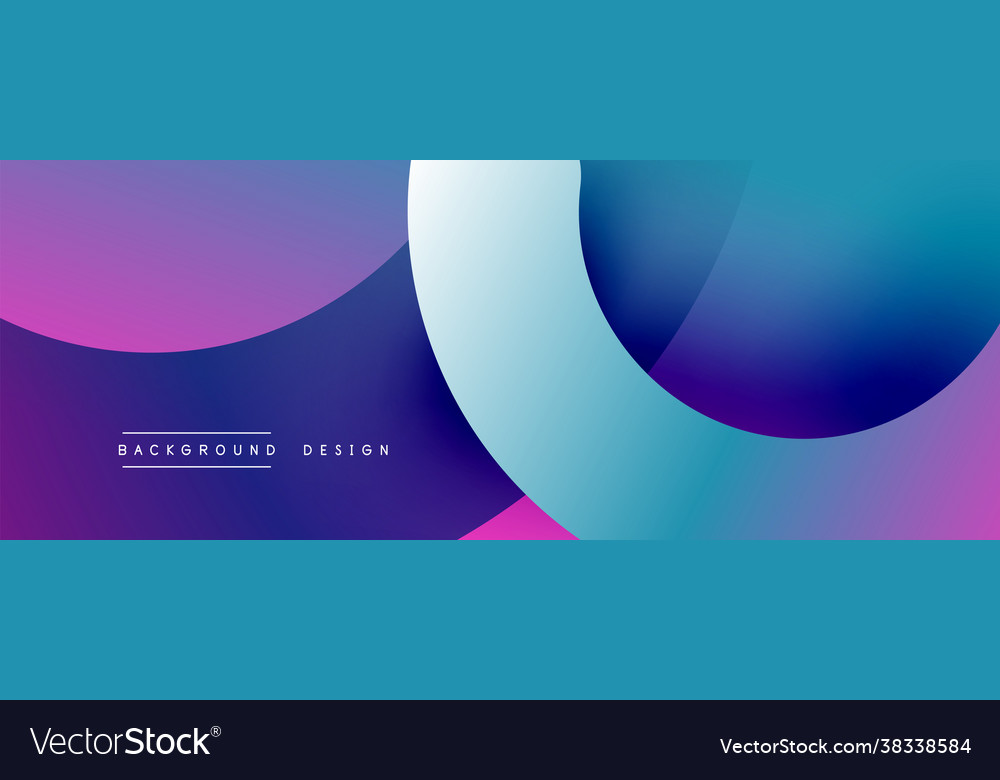 Abstract overlapping lines and circles geometric