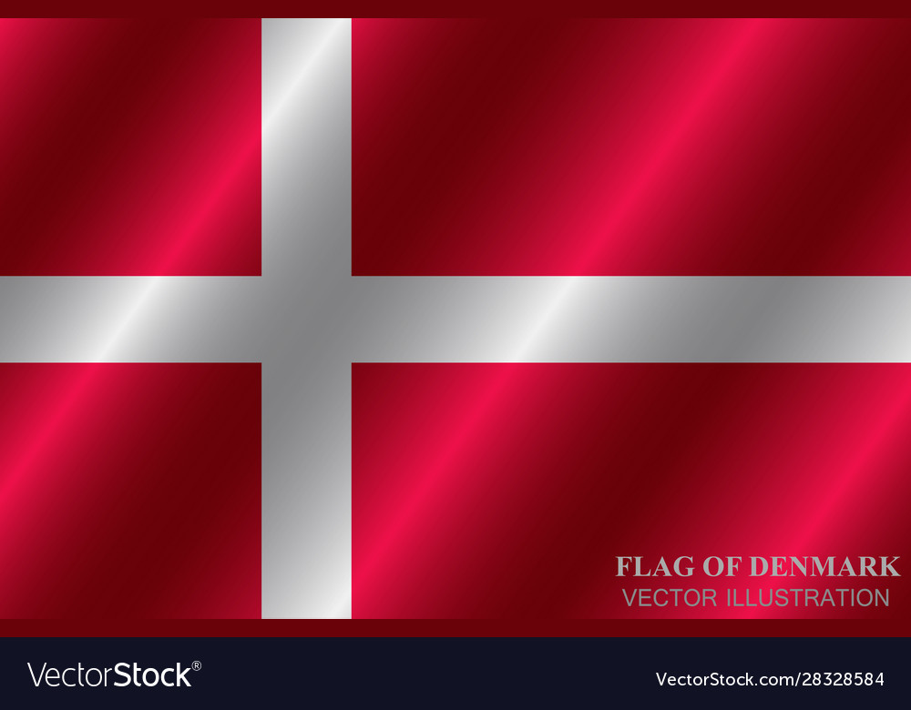 Background with flag denmark colorful button
