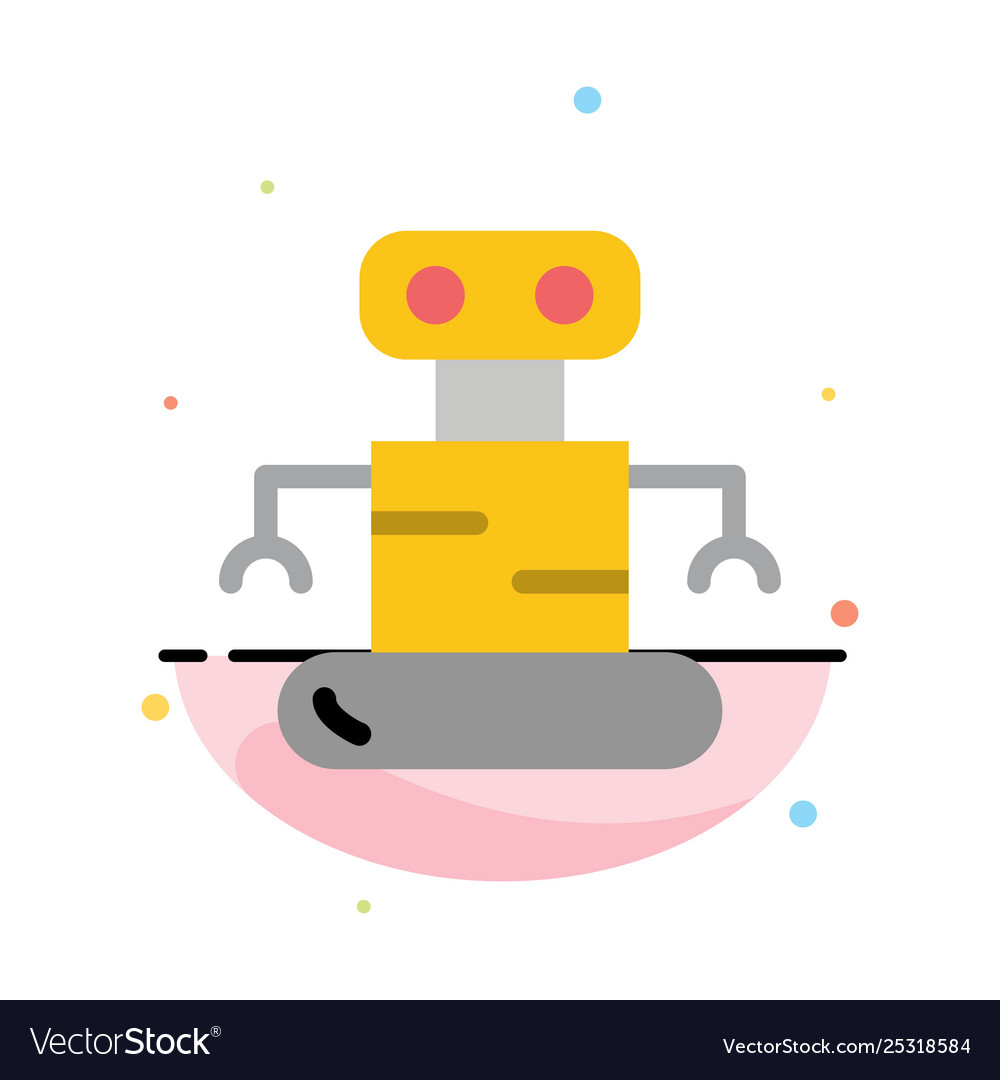 Exoskeleton robot space abstract flat color icon Vector Image Exoskeleton robot space abstract flat color icon