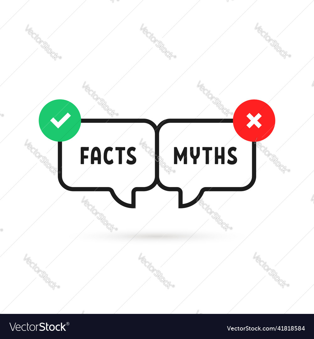 Fakten vs myths icon wie Instant message