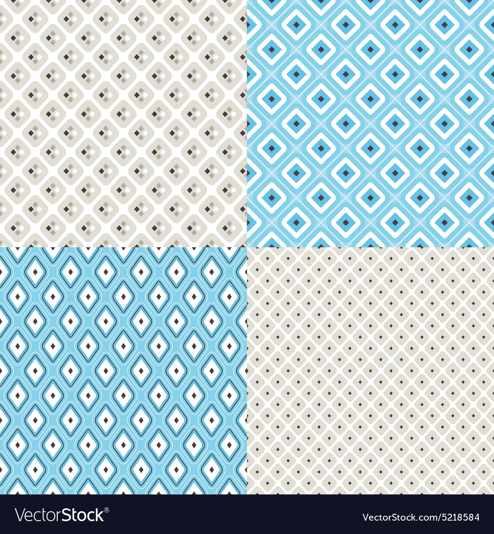 Geometric colorful seamless patterns